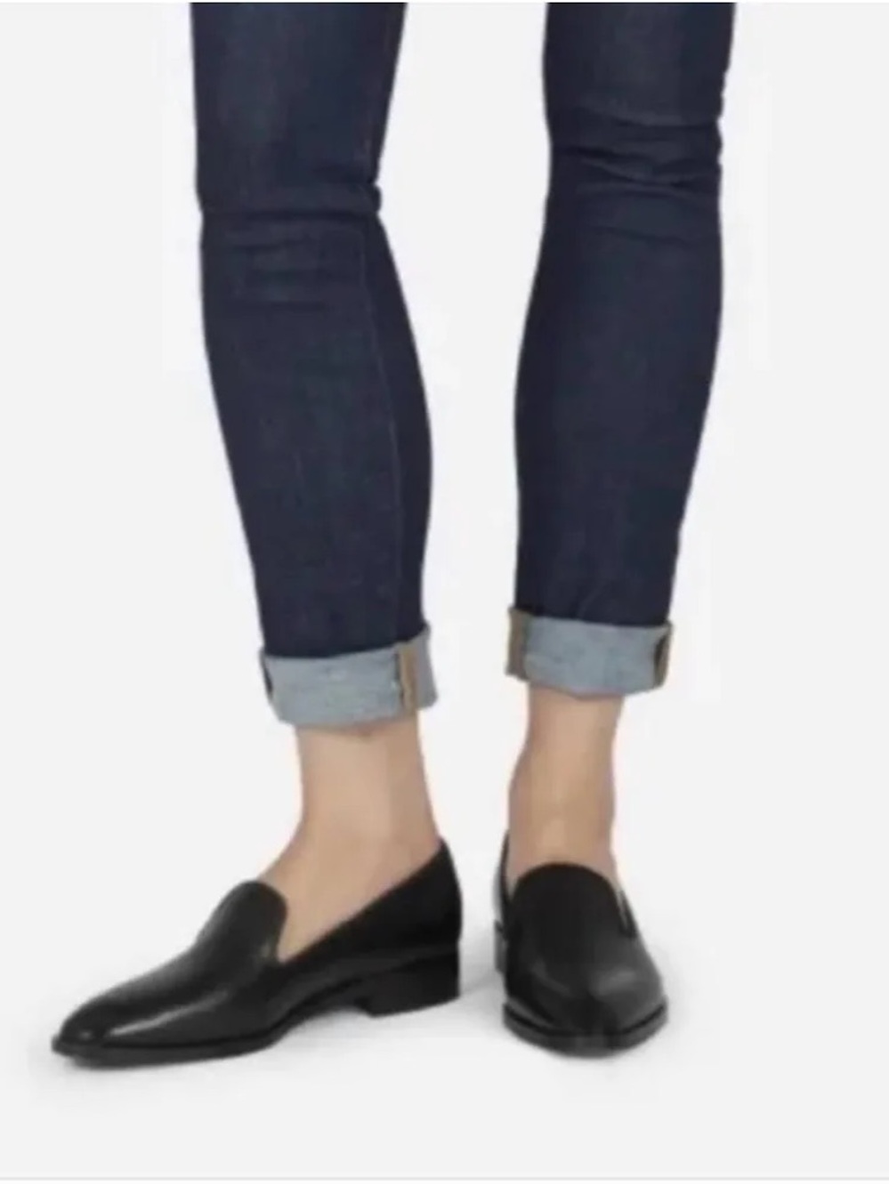The Modern Smoking Loafer by Everlane in black leather,9.5